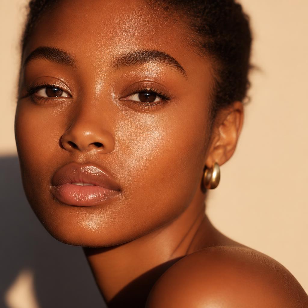 Woman with glowing even skin tone